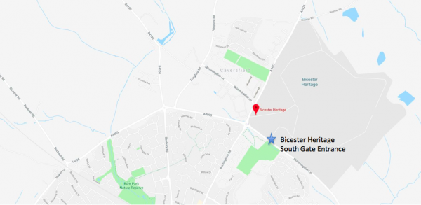 Bicester Heritage South Gate Map